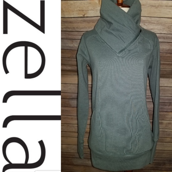 Zella Tops - Zella Assymetrical Zip Pullover Size Small